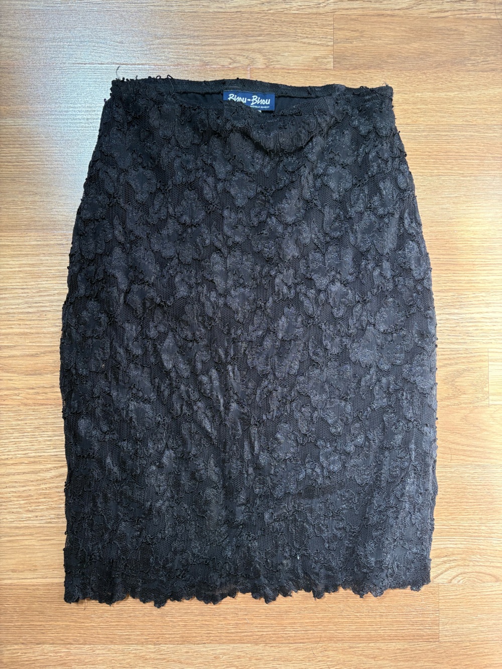 Black Lace Pencil Skirt
